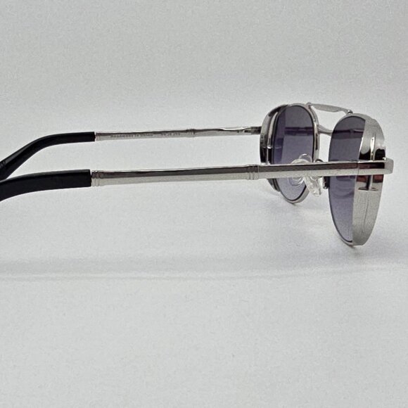 Clocks and Colours Fast Lane Silver Frame Black Gradient Lens Aviator Sunglasses - Picture 5 of 12